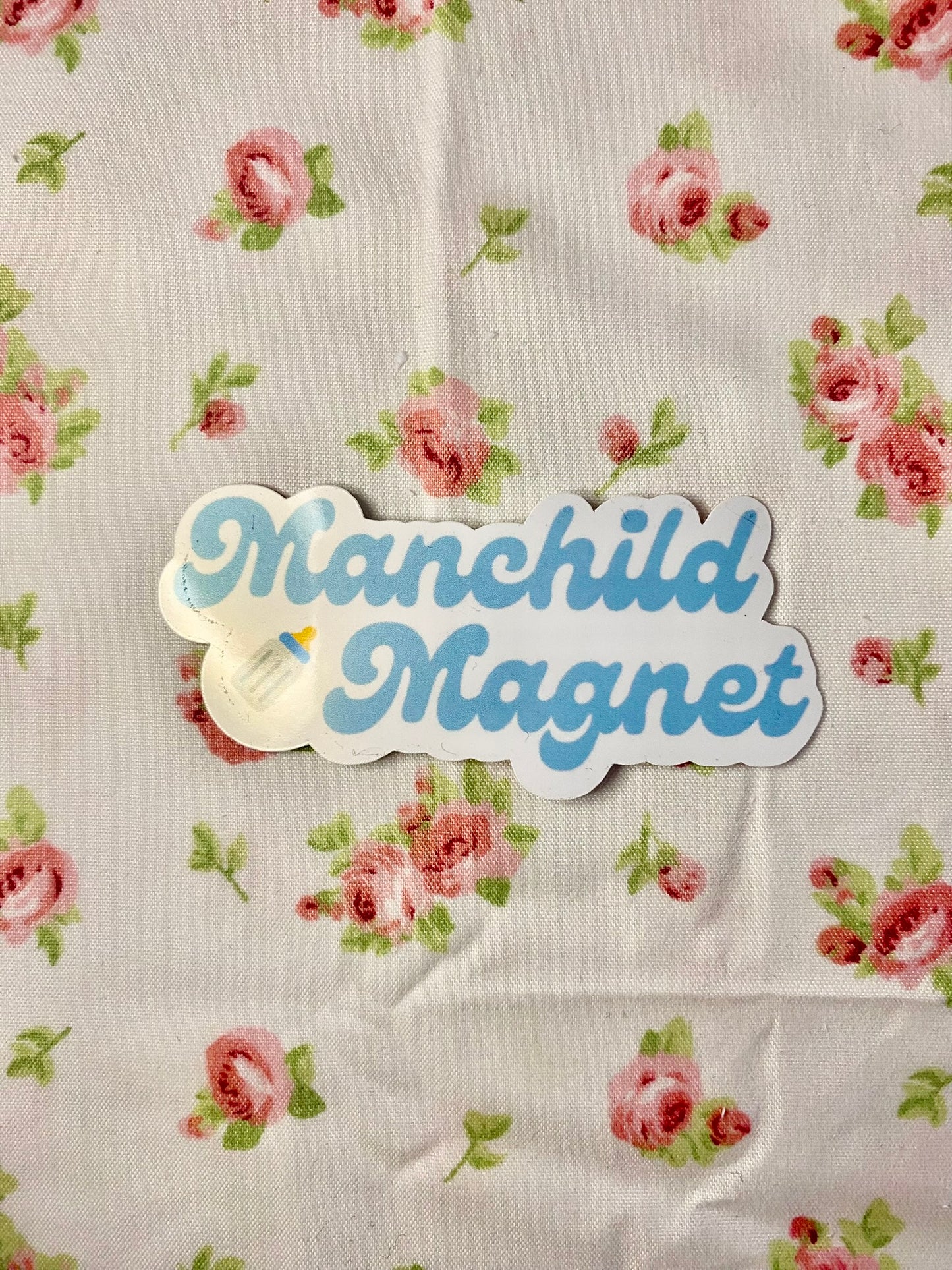 Manchild Magnet Sticker: Sabrina Carpenter Inspired Vinyl Decal