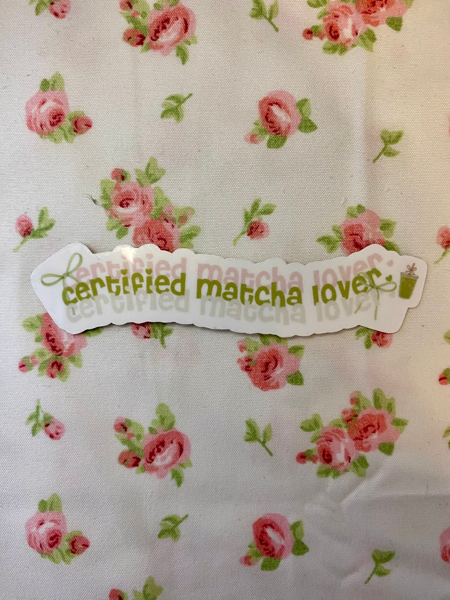 Certified Matcha Bowl Girlie Sticker | Coquette Aesthetic Matcha sticker for Journals, Laptops & Water Bottles