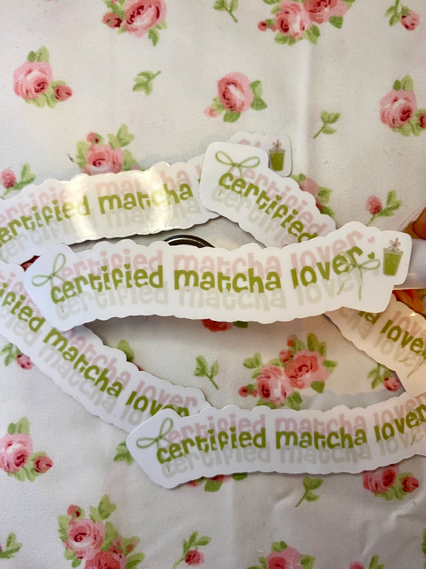 Certified Matcha Bowl Girlie Sticker | Coquette Aesthetic Matcha sticker for Journals, Laptops & Water Bottles